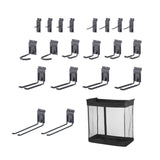 TRINITY 24 Sq Ft Modular PVC Slatwall Garage Wall Organizer System, 19-Pc 1800lb