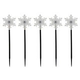 Member’s Mark 5-Piece 28" Snowflake Pathway LED Light Set, 9' Lighted Length with Color Sync