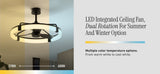 Artika Sunnyvale 28" LED Fandelier with Remote, Dimmable Light & 3 Fan Speeds