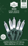 Holiday Time 300-Count Indoor/Outdoor LED Mini Christmas String Lights