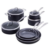 11-Piece Henckels Capri Ceramic Nonstick Cookware Set – Aluminum Pots & Pans with Lids