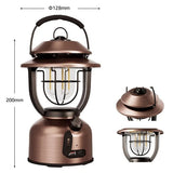 Lepro Retro Dimmable LED Rechargeable Metal Lantern with 15,000mAh Battery