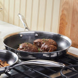 Henckels Paradigm Ceramic Nonstick Stainless Steel Fry Pan Set, 3-Piece