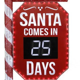 Member’s Mark 5' Pre-Lit Santa Countdown Calendar with 482 Chasing LED Lights & Remote