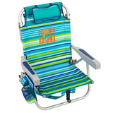 Tommy Bahama 5-Position Aluminum Folding Backpack Beach Chairs 2-Pack w/ Cooler