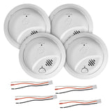 First Alert Advanced Precision Detection Hardwired Smoke Alarms with Battery Backup, 4-Pack