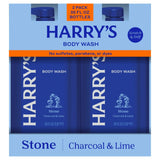 Harry's Stone Body Wash 30 fl oz, 2-Pack – Charcoal & Lime Scent