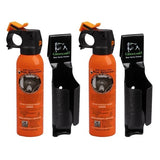 UDAP Bear Spray 2-Pack with Griz Guard Holsters – 40 ft Range EPA-Registered Bear Deterrent
