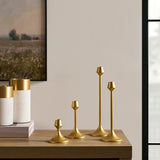 VCNY Home LED Taper Candles with Metal Holders Set of 8, Remote Flameless Candle