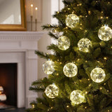 Member’s Mark 9-Piece Twinkling LED Globe Light Set, 16' Lighted Length with Remote & Timer