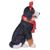 Holiday Dog Greeter Resin Porch Statue, Doodle Bernese Mountain Dog or Shiba Inu