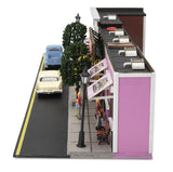Main Street USA Block #1 Building! O SCALE O GAUGE Detailed with Lights, Trains!