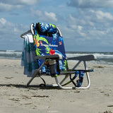 Tommy Bahama 5-Position Aluminum Folding Backpack Beach Chairs 2-Pack w/ Cooler