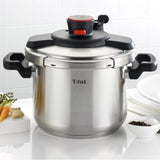 T-fal Clipso Stovetop Pressure Cooker - 8-quart Stainless Steel Pressure Cooker