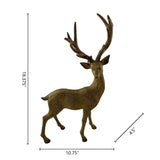 Member’s Mark Deer & Christmas Tree Décor Set – 5-Piece Wood-Look Resin Figures