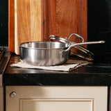 Made In Tri-Ply Stainless Steel Cookware Set, 13 Pc Pots Pans Pasta Insert Italy