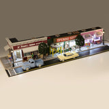 Main Street USA Block #1 Building! O SCALE O GAUGE Detailed with Lights, Trains!