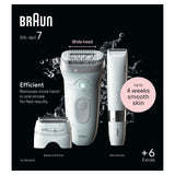 Braun Silk-épil 7 SE7-441 Wet & Dry Cordless Epilator and Shaver Kit for Women