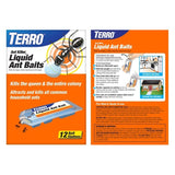 TERRO Liquid Ant 12 Baits & 8 Stakes for Indoor & Outdoor Ant Control Ant Killer