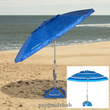 Tommy Bahama 7.5ft Beach Umbrella AnchorX UPF 50+ Tilt Wind Vent with Carry Bag