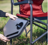 Timber Ridge Heated Director’s Chair with Side Table