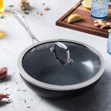 Henckels Capri Ceramic Non-Stick 11-Inch Perfect Pan with Glass Lid Italian-made