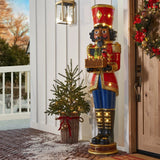 Member’s Mark 6' Pre-Lit Grand Nutcracker with Animated Music Box, LED Lights & Timer