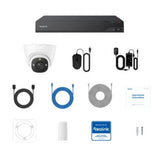 Reolink 16-Channel 12MP PoE Security Camera System – 8 Wired Dome Cameras with 4TB NVR, Color Night Vision & Smart Detection