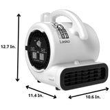 Lasko Super Fan MAX 4-Speed Air Mover Blower Fan, High-Velocity Floor Drying Fan