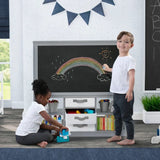 Delta Children At-home Artist Center Double-sided Easel with Bins and Shelves