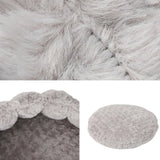 PawsPik 20" 3-in-1 Convertible Plush Cat Cave & Donut Bolster Hideaway Pet House