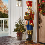 Member’s Mark 6' Pre-Lit Grand Nutcracker with Animated Music Box, LED Lights & Timer