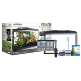 20 gal. Marina LED Glass Aquarium Kit – Canopy Light, Slim S20 Filter, Fish Net & Water-Care Supplies