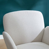 Henredon Murphy Fabric Office Chair, Cream Boucle, Adjustable Height