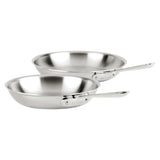 All-Clad 2-Piece D3 Stainless Steel Fry Pan Set, 8" & 10", Tri-Ply, Induction