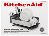 KitchenAid Full Size Stainless Steel Dish Rack with Removable Flatware Caddy