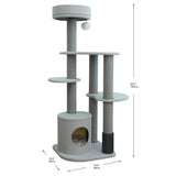 Catry Cohos 64" All-in-one Cat Tree with High Back Sofa, Condo & Washable Bed