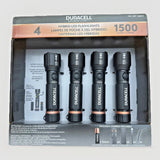 Duracell Durabeam Ultra Hybrid LED Flashlights,1500 Lumens,Set of 4 Rechargeable