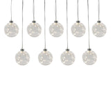 Member’s Mark 9-Piece Twinkling LED Globe Light Set, 16' Lighted Length with Remote & Timer
