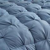 Casual Living Zuri Mega Puff 3-Piece Comforter Set, Reversible Pintuck Bedding Set