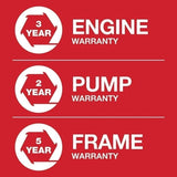 Troy-Bilt Gas Pressure Washer, 3100 Max PSI, 2.3 Max GPM, CRX165 163cc Engine