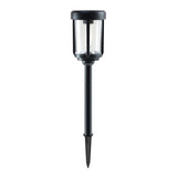 5-Pack 22" H LED Solar Stainless Steel Path Lights with Glass Lens, 25 Lumens