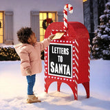 Member’s Mark 48" Pre-Lit Letters to Santa Mailbox with Motion, Music & 319 LED Lights