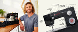 SINGER HD8832 Heavy Duty Sewing Machine - 32 Stitches High Speed Drop-In Bobbin