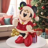 Jim Shore Disney 17" Mickey Minnie Holiday Bells Figurine Christmas Decor Resin