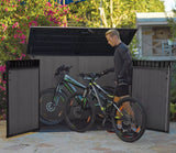 Keter Cortina Mega Premium Horizontal Shed Outdoor Storage, 71.33 Cu. Ft