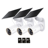 TP-Link Tapo C460 4K Wireless Solar Security Camera Kit, 3-Pk with microSD & AI
