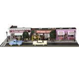 Main Street USA Block #1 Building! O SCALE O GAUGE Detailed with Lights, Trains!