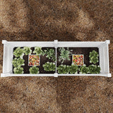 Vita Garden Bed with Fencing & Compost Baskets, BPA-Free Raised Vinyl Planter