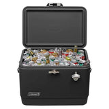 Coleman Reunion 54 QT Steel Belted Matte Hard Cooler with Have-A-Seat Lid